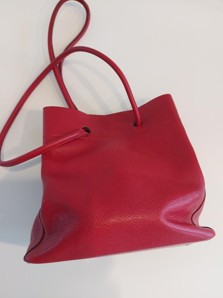 handtas Nathan, Handtassen en Accessoires, Tassen | Damestassen, Ophalen, Gebruikt, Rood, Handtas