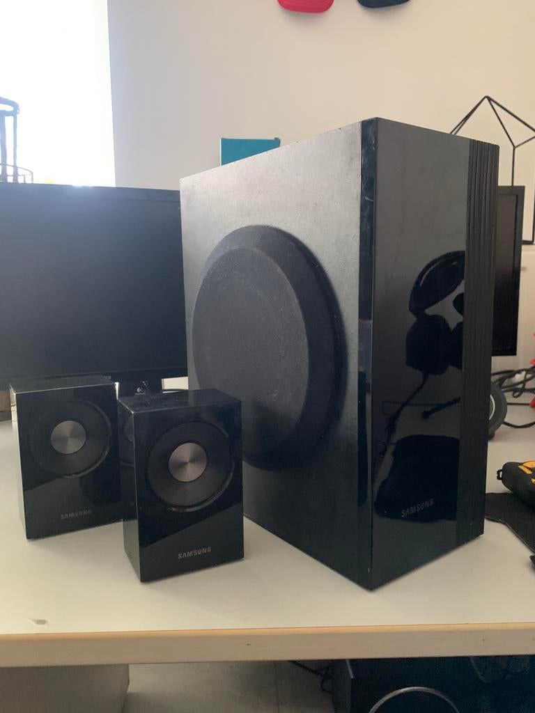 Ensemble baffles Samsung pour Home Cinema, Computers en Software, Pc speakers, Gebruikt, Ophalen of Verzenden