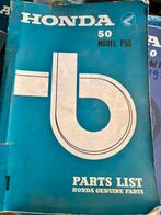 Manuel de pièces Honda P50 1966-, Enlèvement ou Envoi, Honda