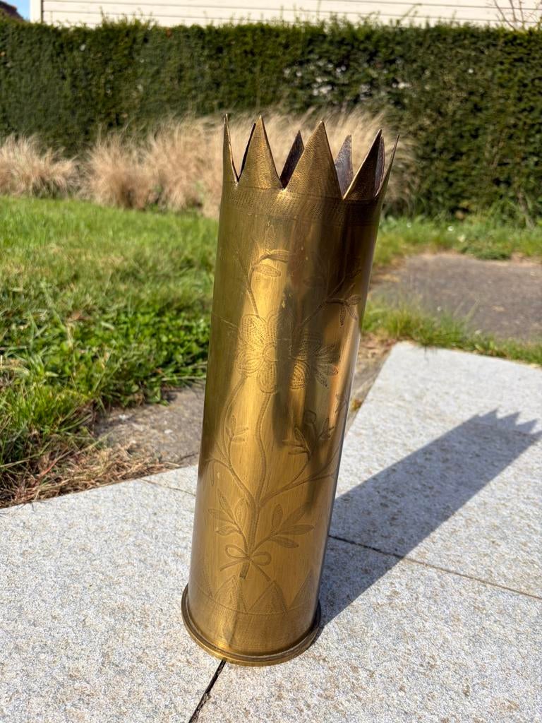 Messing artilleriehuls - decoratief vintage stuk, Antiek en Kunst, Ophalen