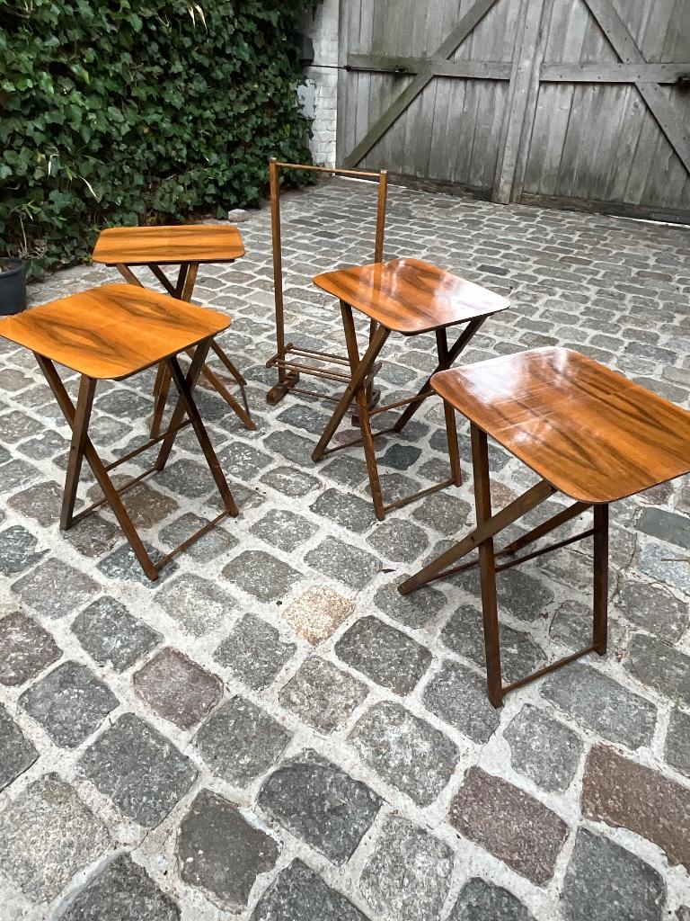 Vintage tafeltjes en staander, Ophalen