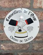 Emaille bordje bier orde van Sikharu, Ophalen of Verzenden, Gebruikt, Reclamebord