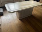 SALONTAFEL IN TRAVERTIN 120 CM OP 60CM EN 40CM HOOG, Ophalen, Gebruikt