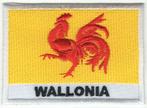 Wallonia vlag stoffen opstrijk patch embleem #1, Verzamelen, Verzenden, Nieuw