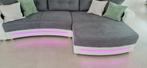 Hoeksalon met ledverlichting, usb, BT en boxen, Huis en Inrichting, Ophalen, 300 cm of meer, Zo goed als nieuw, 150 cm of meer