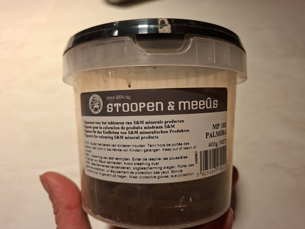 Stoopen&meeus pigment palmira +- 75g, Doe-het-zelf en Bouw, Verf, Beits en Lak, Ophalen