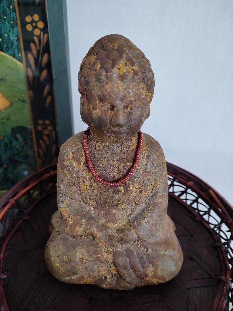 Superbe Bouddha fait main, belle patine, Maison & Meubles, Enlèvement ou Envoi, Utilisé