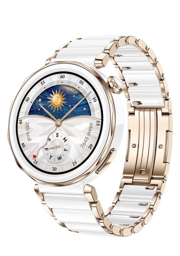 Huawei watch GT5 Pro wit 42mm, Handtassen en Accessoires, Smartwatches, Zo goed als nieuw, Wit, Slaap, Ophalen of Verzenden