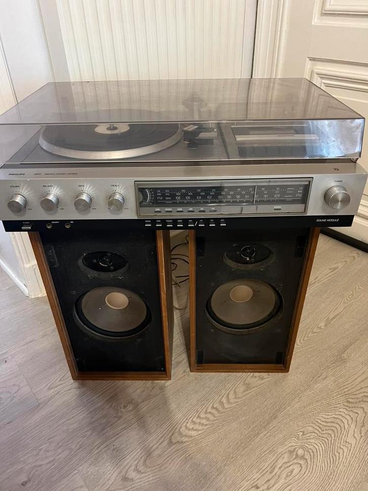 Chaîne stéréo Phillips et enceintes dual, Audio, Tv en Foto, Stereoketens, Zo goed als nieuw, Ophalen