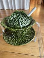 Soupière en faïence verte en forme de "chou", Antiquités & Art, Enlèvement