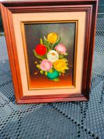 Stilleven bloemen van R. Rosini., Antiek en Kunst, Ophalen