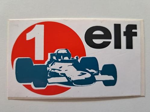 Vintage Sticker - Elf 1 - Formule 1 Wagen - Mooie staat, Verzamelen, Stickers, Zo goed als nieuw, Auto of Motor, Ophalen of Verzenden