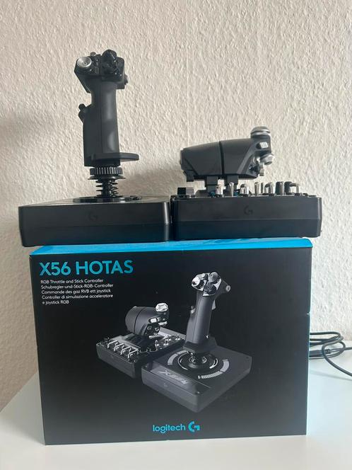 Logitech X56 Hotas, Computers en Software, Joysticks, Zo goed als nieuw, Ophalen