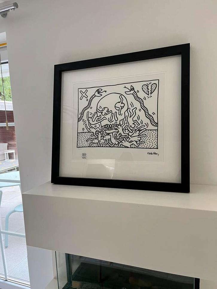 Keith Haring litho, Antiek en Kunst, Kunst | Schilderijen | Abstract, Ophalen