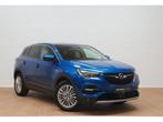 Opel Grandland X 1.2T Innovation+leder+gps+camera+winterpack, Stof, Gebruikt, Blauw, Stuurwielverwarming
