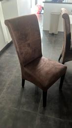 Zes donkerbruine stoelen te koop, Ophalen of Verzenden, Gebruikt, Bruin, Vijf, Zes of meer stoelen