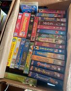 Doos vol oude VHS Kinderfilms – o.a. Disney klassiekers, Ophalen, Gebruikt, Tekenfilm, Alle leeftijden