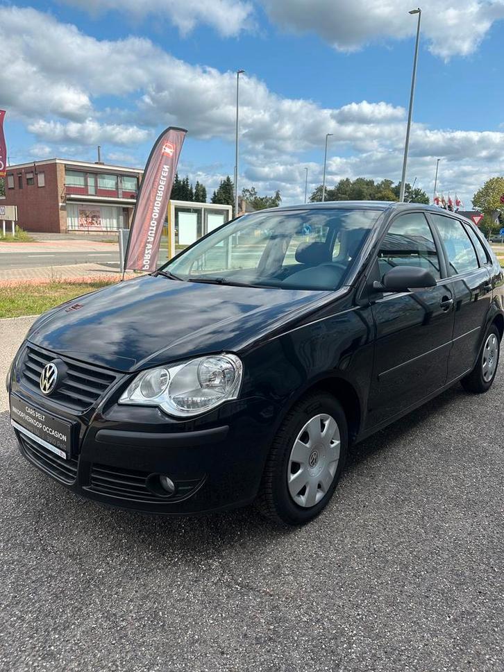 Volkswagen polo 1.2 2009, Auto's, Volkswagen, Particulier, Polo, Airconditioning, Benzine, Zwart, Ophalen