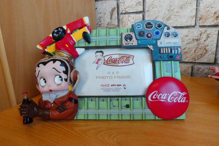 Betty Boop cadre photo vintage coca cola 2000, Collections, Statues & Figurines, Neuf, Humain, Enlèvement ou Envoi