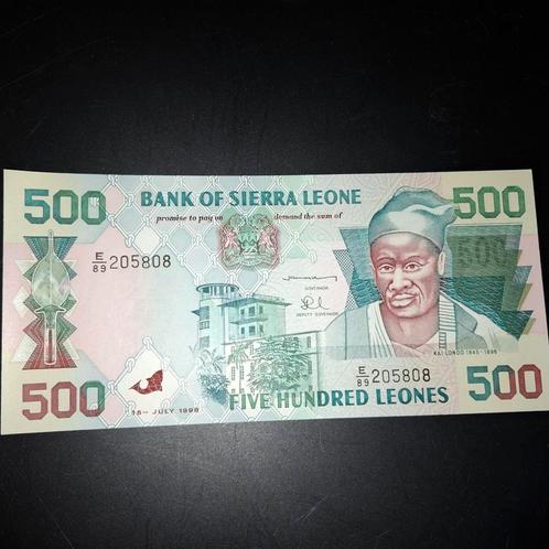 ### Sierra Leone 500 Leone 1998 ###, Postzegels en Munten, Bankbiljetten | Afrika, Ophalen of Verzenden