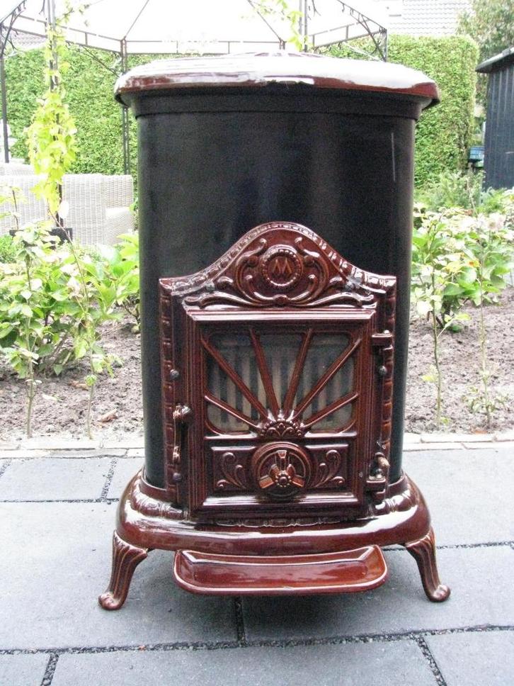 Mooie Franco Belge Houtkachel of kolen verwarmd 9,3KW 349m3!, Huis en Inrichting, Woonaccessoires | Overige, Gebruikt, Ophalen