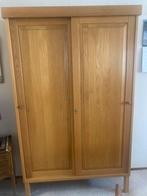Moderne eiken toogkast met schuifdeuren en slot, maatwerk., Ophalen