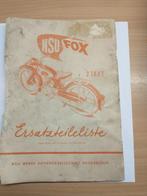 NSU FOX  onderdelenboekje, Motoren, Gebruikt