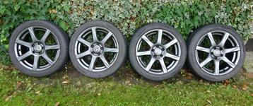 MSW OZ velgen ET36 5x110 met winterbanden Hankook 225/45 r17 beschikbaar voor biedingen