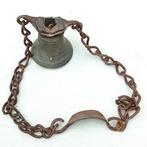 antieke bel of klok met ophanging, Antiek en Kunst, Ophalen of Verzenden, Brons