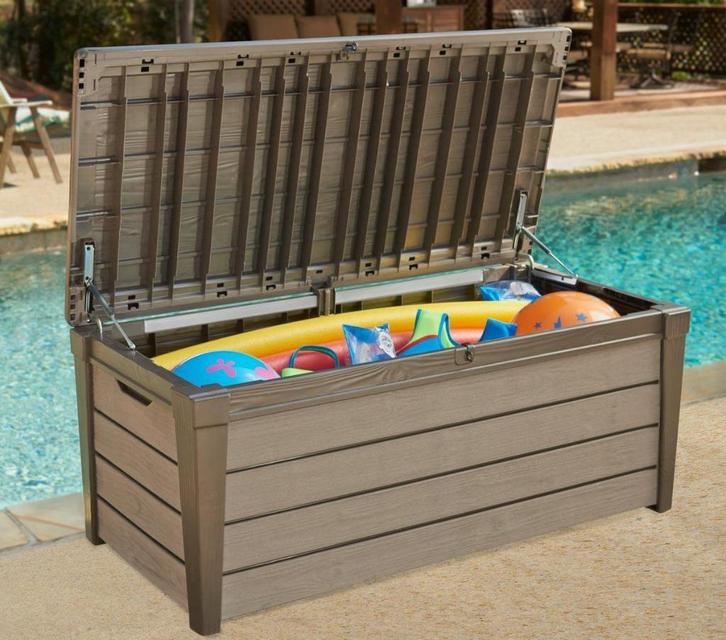 Keter kussenbox tuinkist Brushwood, Tuin en Terras, Bergingen en Tuinkasten, Nieuw, Overige typen, Kunststof, Ophalen