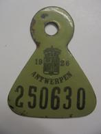 oude email fietsplaat 1926 antwerpen taksplaat emaille, Antiek en Kunst, Antiek | Email, Verzenden