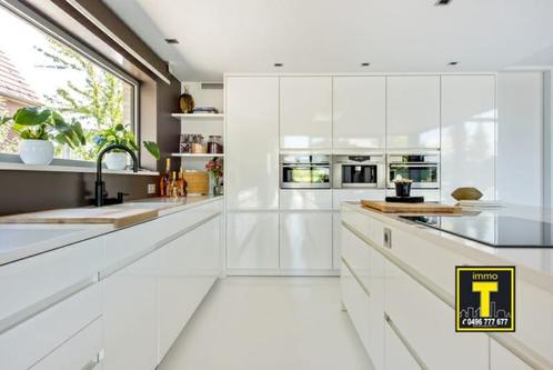 Moderne keuken met eiland + inbouwtoestellen (ATAG/NOVY) – Z, Huis en Inrichting, Keuken | Complete keukens, Gebruikt, Overige typen