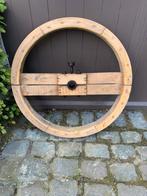 Grote houten katrol begin 1900   75cm diam.