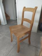 6 houten stoelen, Huis en Inrichting, Stoelen, Ophalen, Bruin, Zo goed als nieuw, Vijf, Zes of meer stoelen
