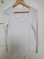 Damart T-shirt lange mouwen, guipurekant Thermolactyl, Kleding | Dames, Ondergoed en Lingerie, Damart, Ophalen, Wit, Overige typen