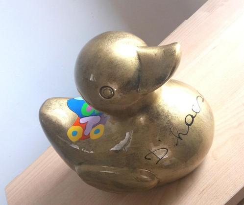 Golden Duck van Belgisch kunstenaar, Antiek en Kunst, Kunst | Designobjecten, Ophalen of Verzenden
