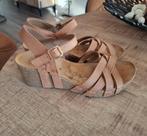 Dames sandaaltjes maat 38, Kleding | Dames, Schoenen, Bruin, Zo goed als nieuw, Sandalen of Muiltjes, Ophalen of Verzenden