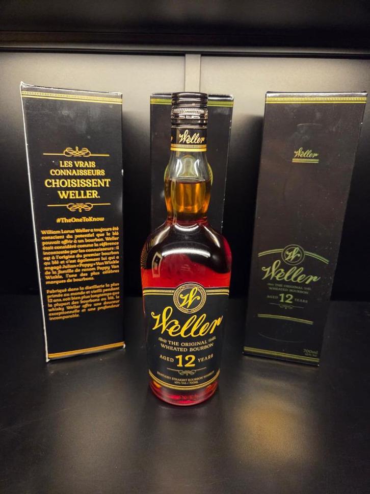 Weller 12 jaar oud - Bourbon Kentucky (45%), Verzamelen, Wijnen, Nieuw, Overige typen, Noord-Amerika, Vol, Ophalen of Verzenden