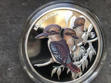 2025 Niue - John Gould Kookaburra - 1 oz proof color silver beschikbaar voor biedingen