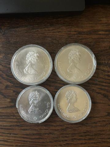  Canadese Zilveren Olympische Set 1973 - 4 Munten in Capsule beschikbaar voor biedingen