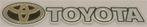 Toyota metallic sticker #14, Verzenden