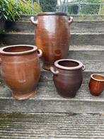 Oude smoutpotten, Tuin en Terras, Bloempotten, Ophalen, Gebruikt, Rond, Tuin
