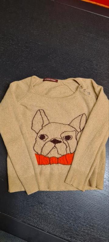 Wollen trui van bulldog 8-12 jaar 