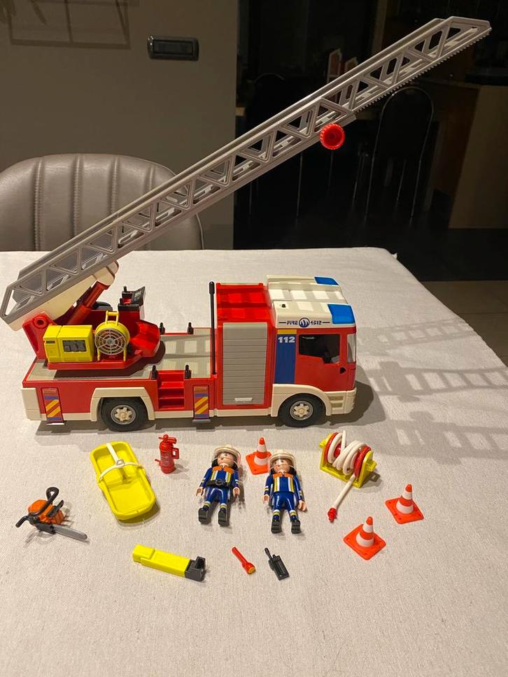 Playmobil Grote brandweer ladderwagen (4820), Kinderen en Baby's, Speelgoed | Playmobil, Zo goed als nieuw, Ophalen of Verzenden