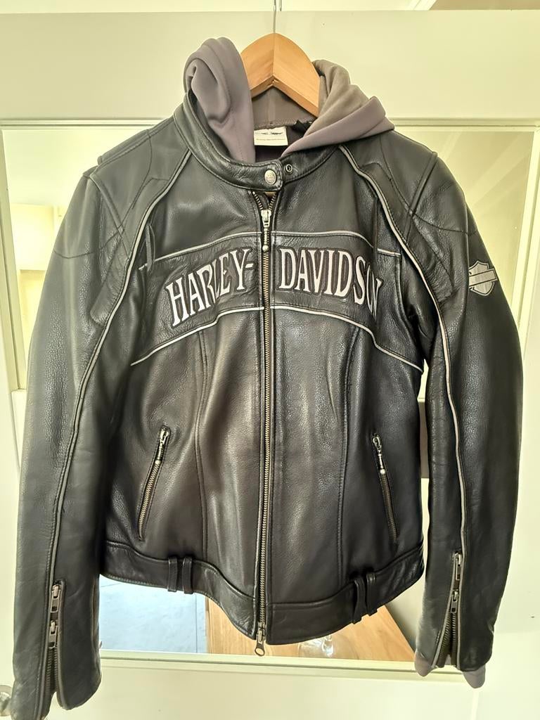 Veste Femme Harley-Davidson Noire Avec Broderie - Taille S - Occasion En Très Bon état