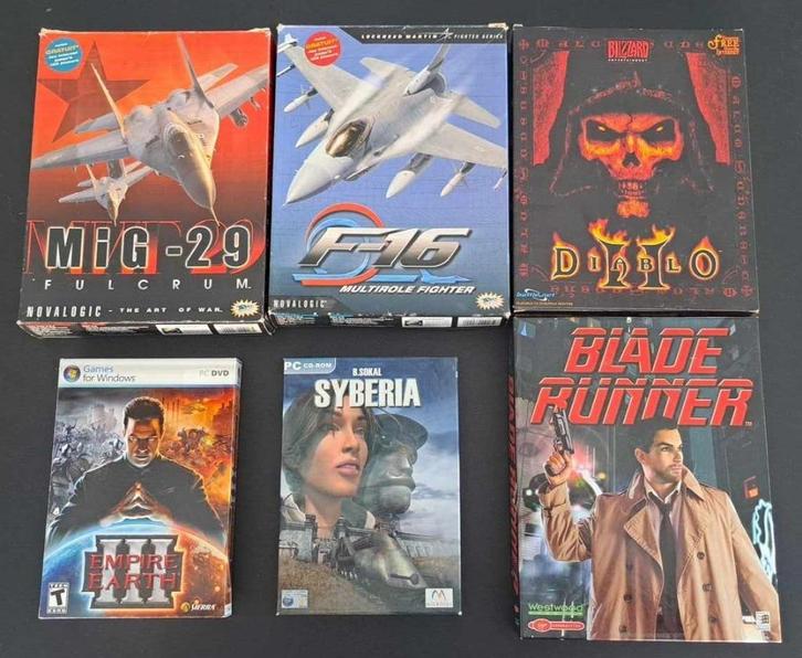Lot Big Box CD PC games (apart verkrijgbaar), Games en Spelcomputers, Games | Pc, Zo goed als nieuw, Ophalen of Verzenden