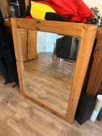 Grote houten spiegel, Ophalen, 100 tot 150 cm, Zo goed als nieuw, 75 tot 100 cm
