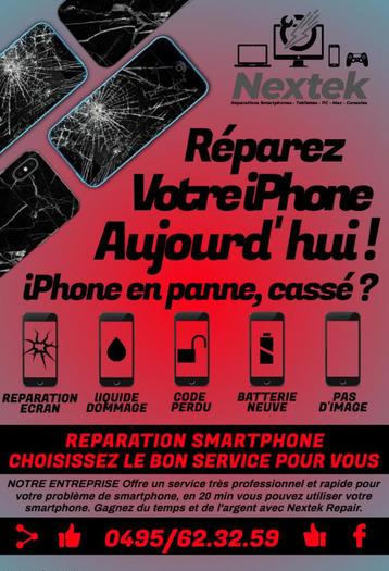 Réparation iPhone 7 8 PLUS X XS XR 11 12 13 14 15 PRO MAX SE