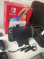Nintendo Switch OLED WIT (SD 512GB,accessoires,nieuwstaat), Games en Spelcomputers, Ophalen, Zo goed als nieuw, Switch OLED, Met harde schijf