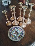 3 koppel bronzen Vlaamse kandelaars, Antiek en Kunst, Antiek | Kandelaars, Ophalen of Verzenden